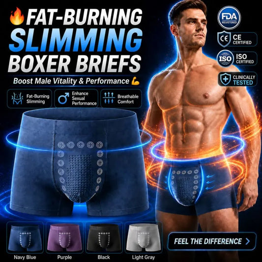 Machunder™ 💪 Male Vitality & Performance Support🔥 Men’s Fat-Burning Slimming Boxer Briefs